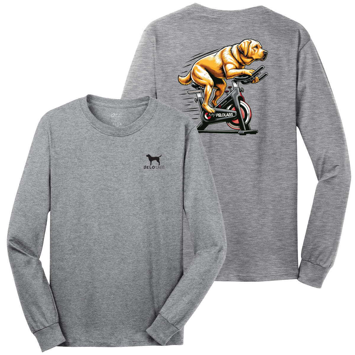 【BAON】Potco Cat Printed Layered Long Sleeve Tee Long Sleeve Crop Top- 